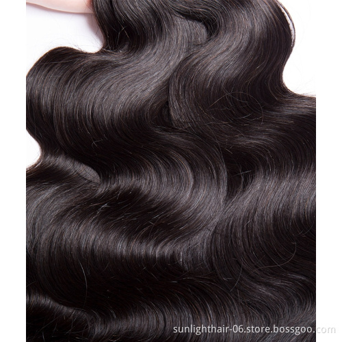 Sunlight Brazilian Body Wave Hair Bundles 9A Virgin Hair Extensions wholesale Remy Hair Weave